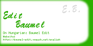 edit baumel business card